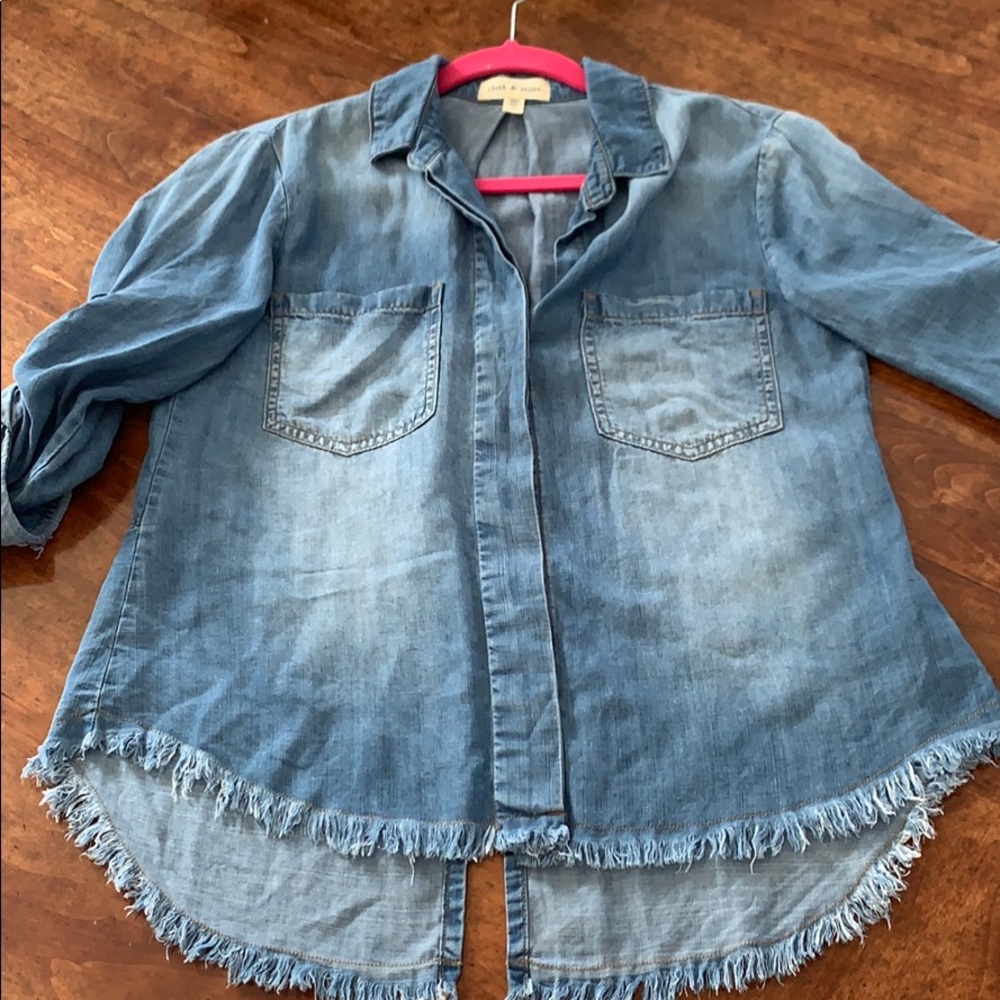 Button up denim shirt
